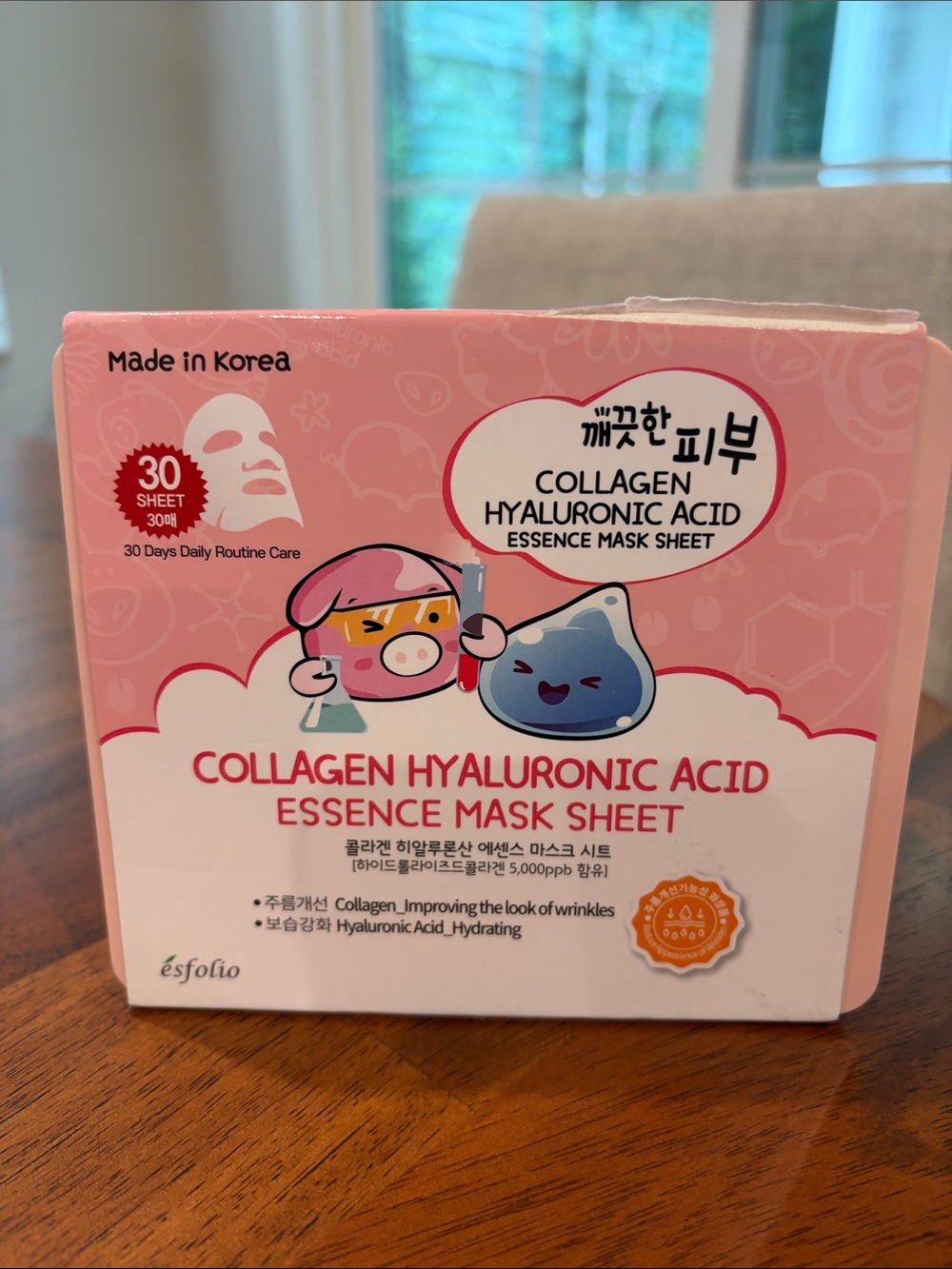 Collagen Hyaluronic Acid Essence Mask Sheet - Pink (30 Pack)